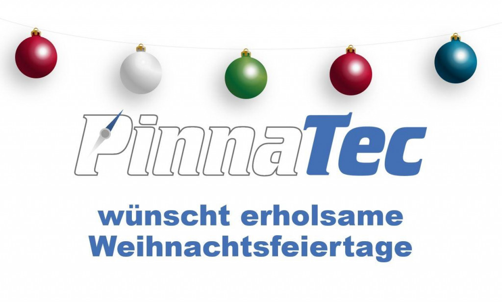 Pinnatec wünscht erholsame Weihnachtsfeiertage weiss 2